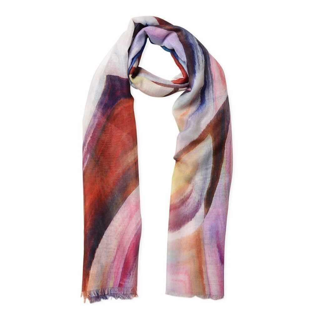 Scarf Musical Note Digital Printed Multi Color - Picture 2 of 4